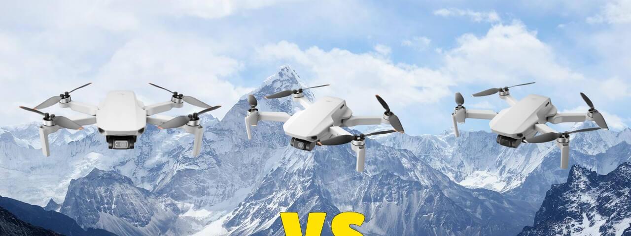 DJI Mavic Mini vs DJI Mini 2 vs DJI Mini SE Sub 249g Camera Drone Comparison