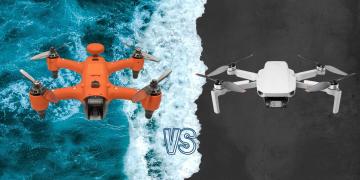 DJI Mini 2 vs Swellpro Spry+ Waterproof Drone Spec Comparison