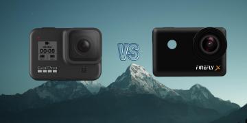 GoPro Hero 8 Black vs Hawkeye Firefly X Action Camera Comparison