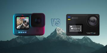 GoPro Hero 9 Black vs Vantop Moment 6S Action Camera Spec Comparison