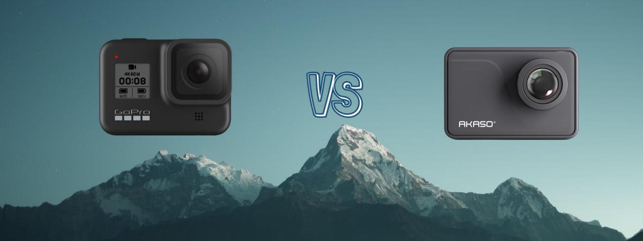 GoPro Hero 8 vs Akaso V50 Pro Action Camera Comparison