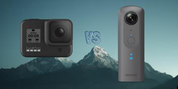 GoPro Hero 8 Black vs Ricoh Theta V 360 Action Camera Comparison