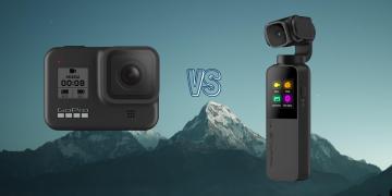 GoPro Hero 8 Black vs Snoppa Vmate Pocket Gimbal Action Camera Comparison