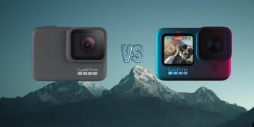 GoPro Hero 9 Black vs GoPro Hero 7 Silver Action Camera Spec Comparison