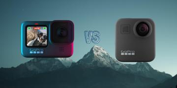 GoPro Hero 9 Black vs GoPro Max Action Camera Spec Comparison