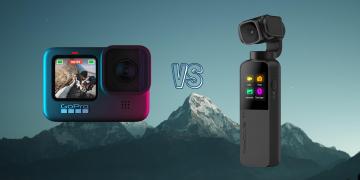 GoPro Hero 9 Black vs Snoppa Vmate Pocket Gimbal Action Camera Spec Comparison